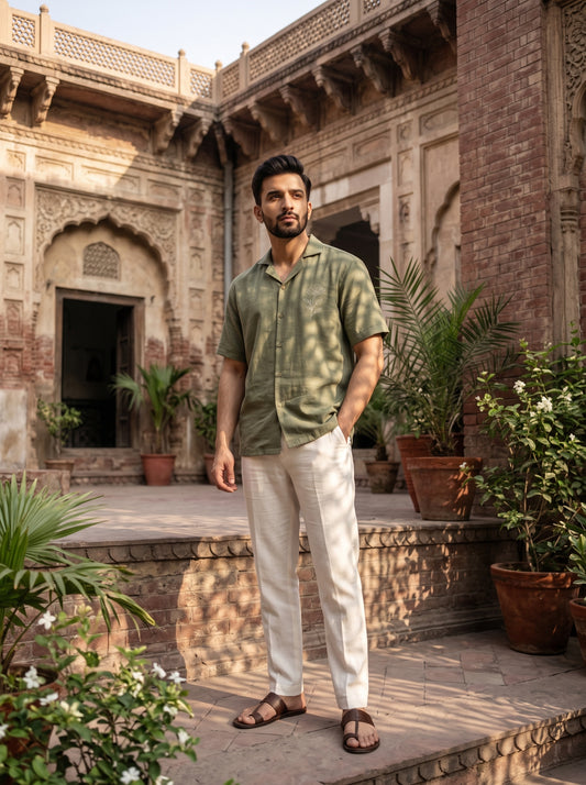 Relaxed Linen Cuban Shirt