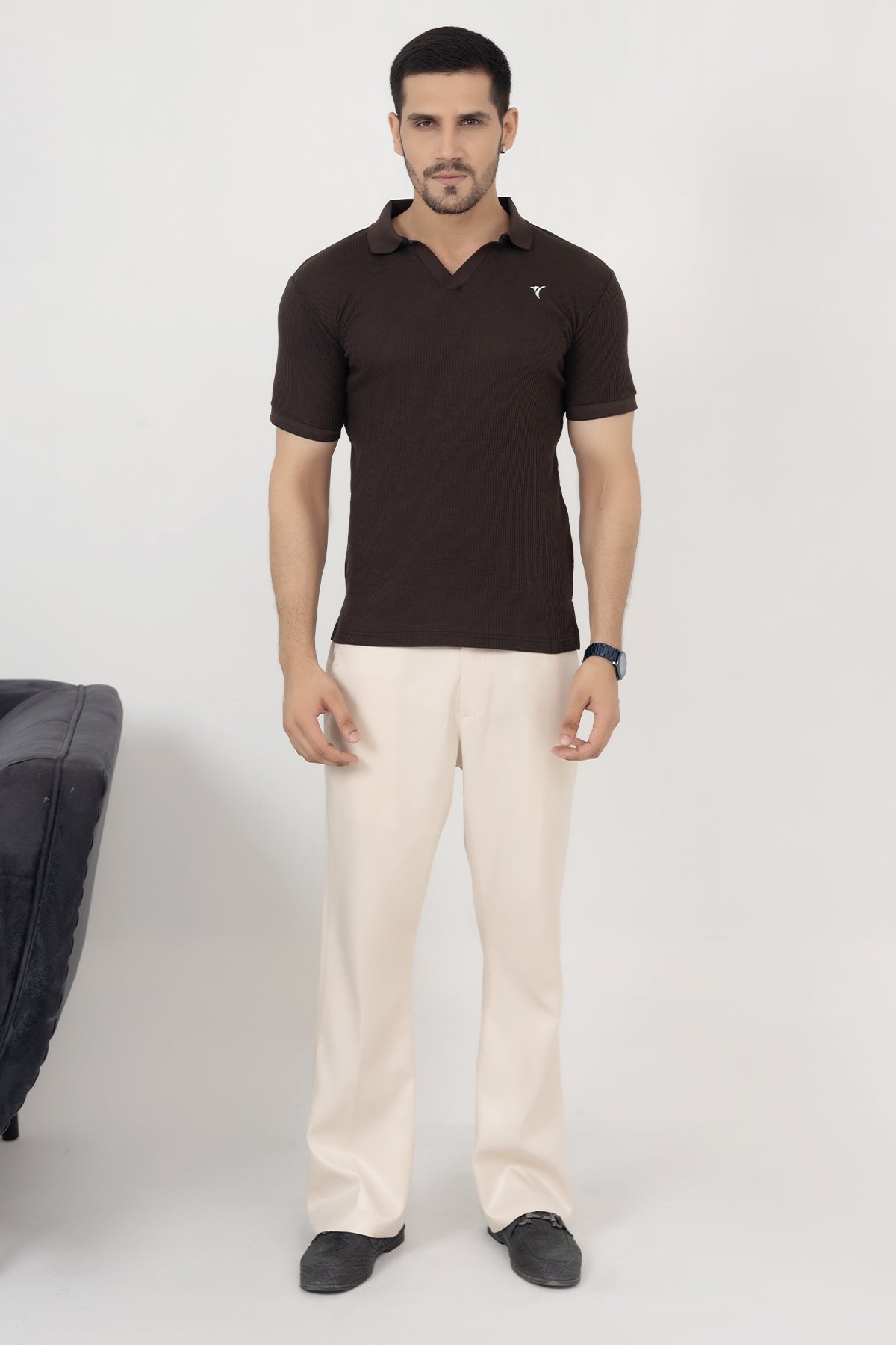 Walnut Knit Polo