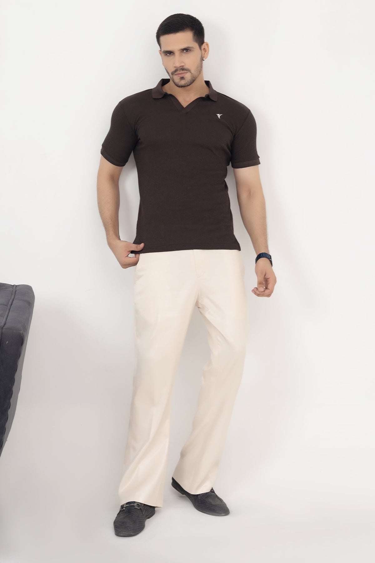 Walnut Knit Polo