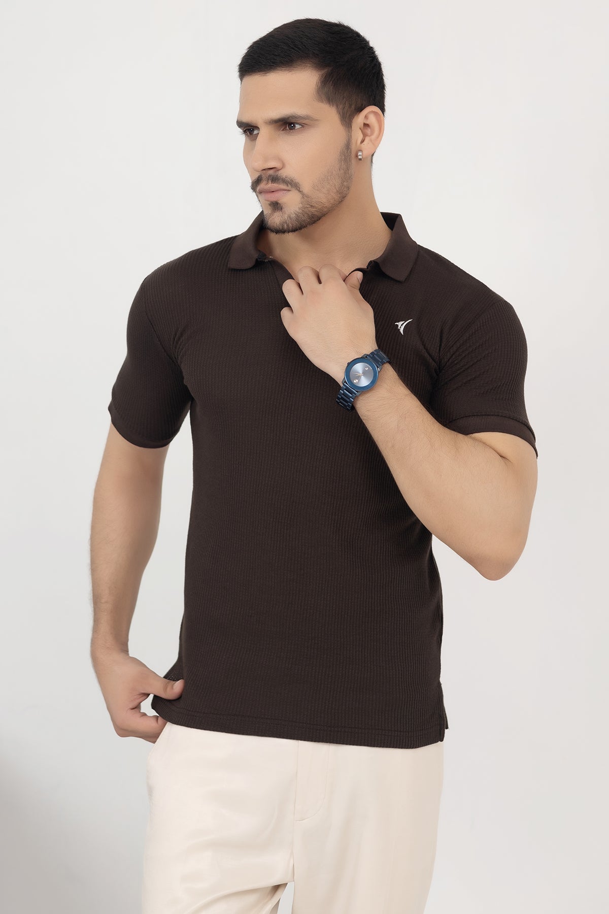 Walnut Knit Polo