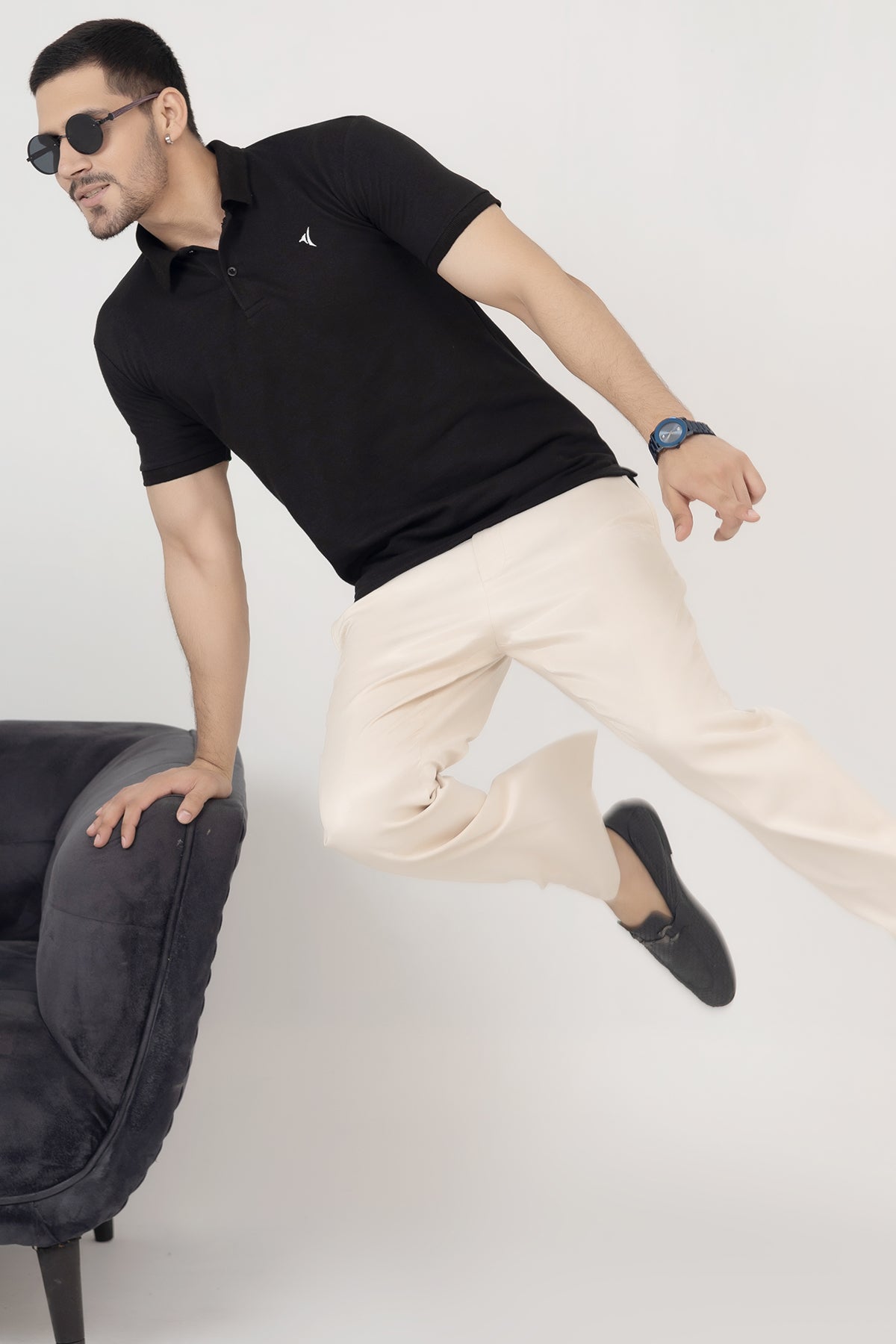 Pure Black Signature Polo