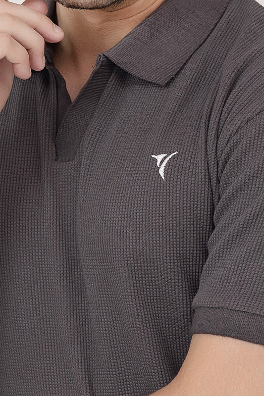 Graphite Knit Polo