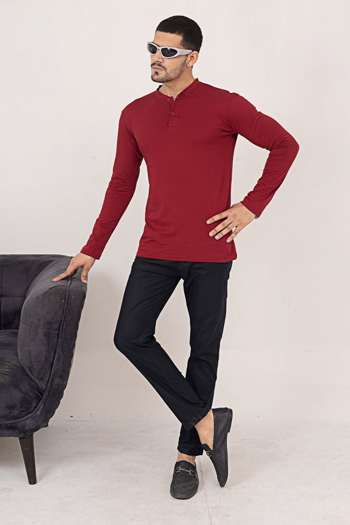 OxBlood Trail Henley