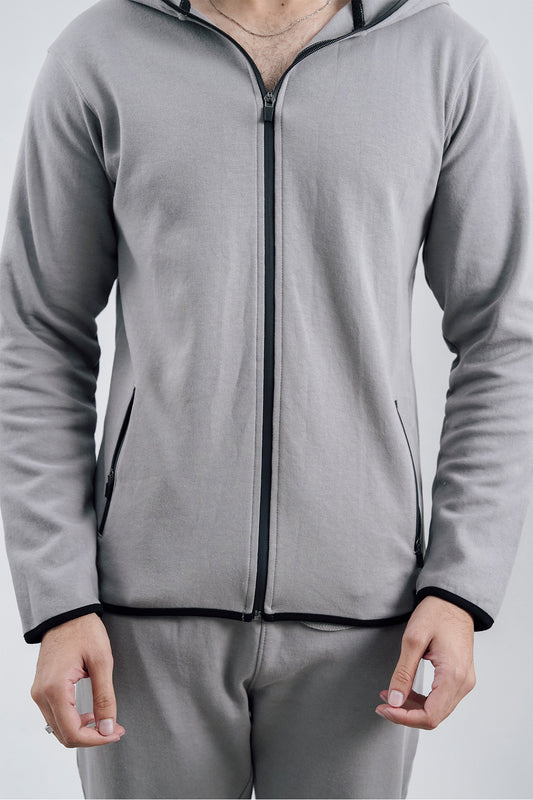 Grey Interlock Tracksuit