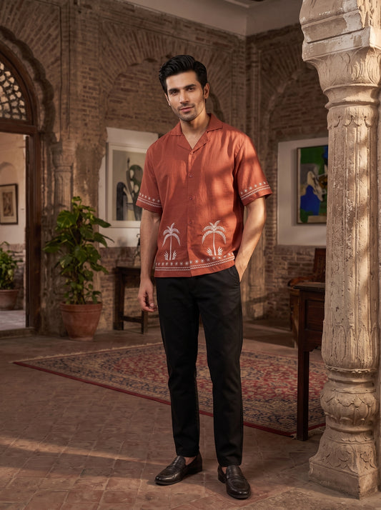 Relaxed Linen Cuban Shirt