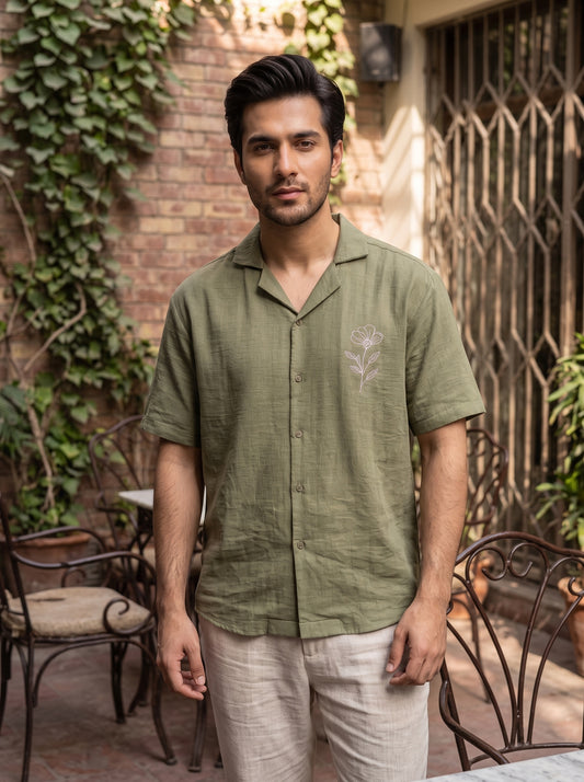 Relaxed Linen Cuban Shirt