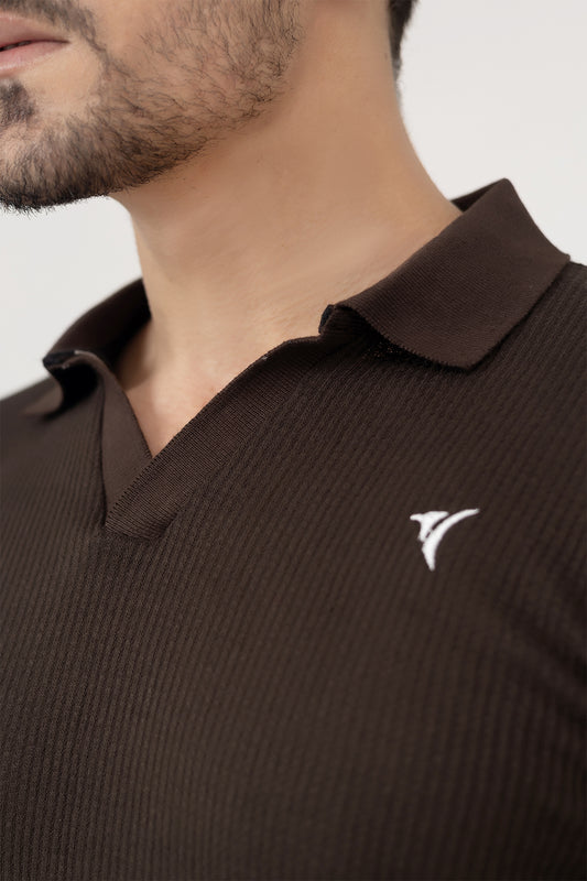 Walnut Knit Polo