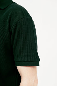 Dark Green Knit Polo