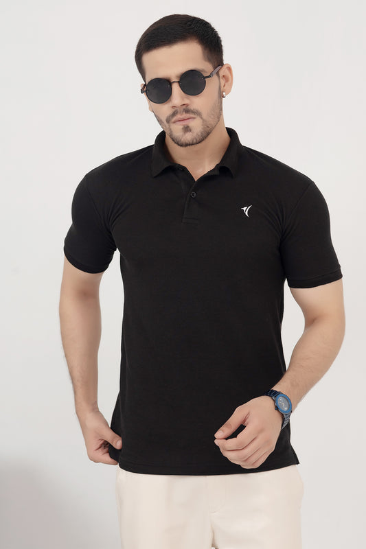 Pure Black Signature Polo