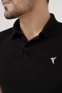 Pure Black Signature Polo