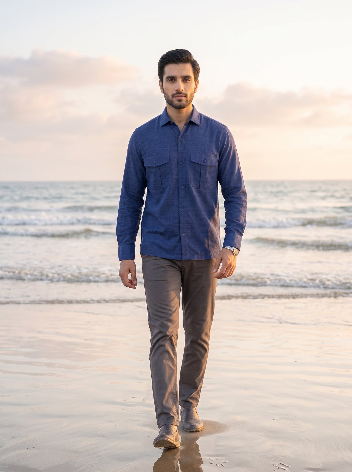 Relaxed Double Pocket Linen Shirt