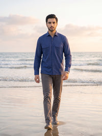 Relaxed Double Pocket Linen Shirt