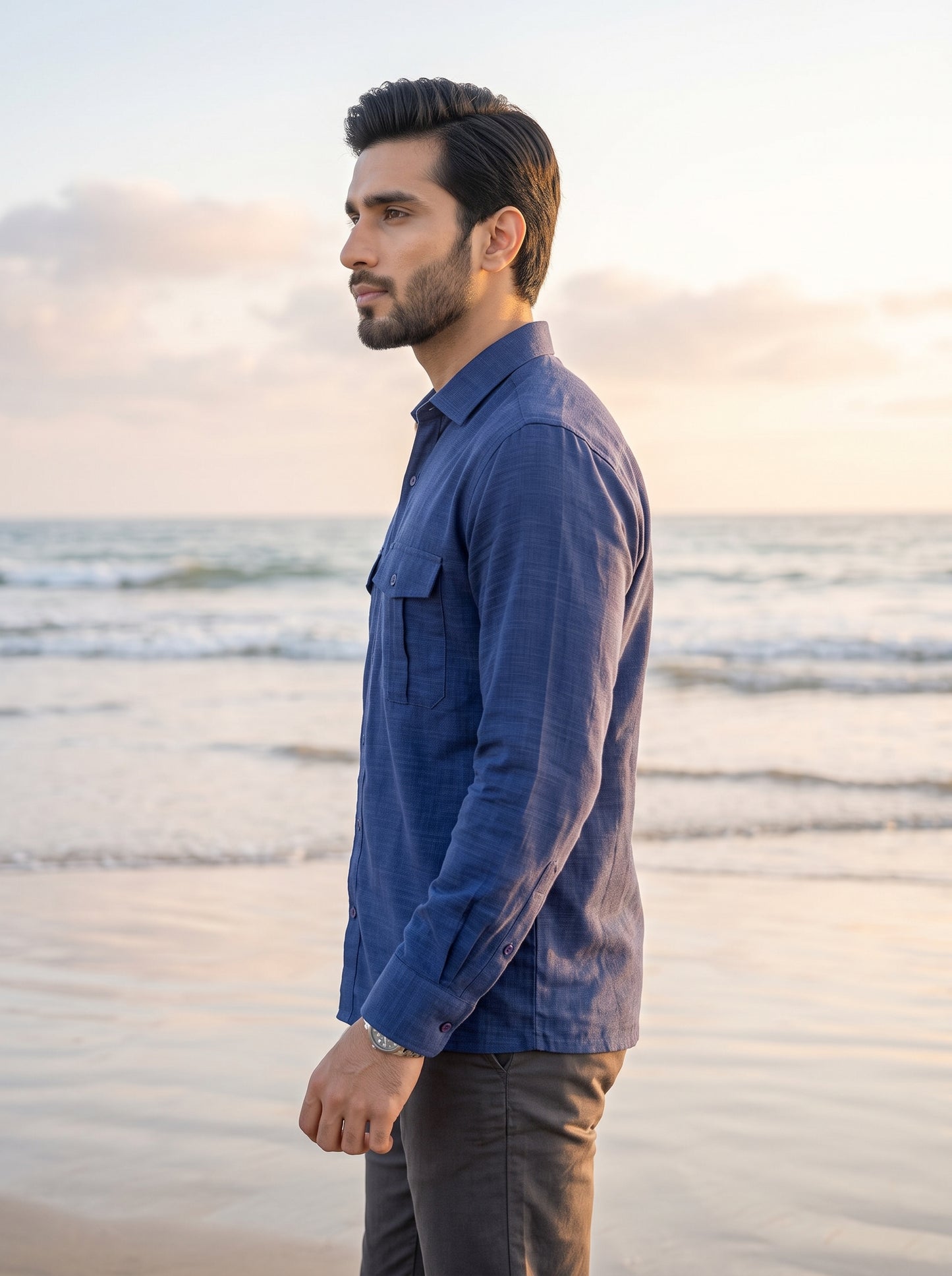 Relaxed Double Pocket Linen Shirt