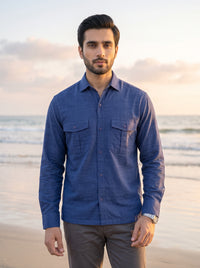Relaxed Double Pocket Linen Shirt