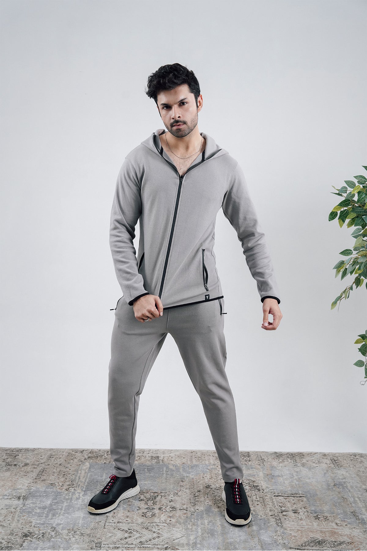 Grey Interlock Tracksuit