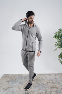 Grey Interlock Tracksuit
