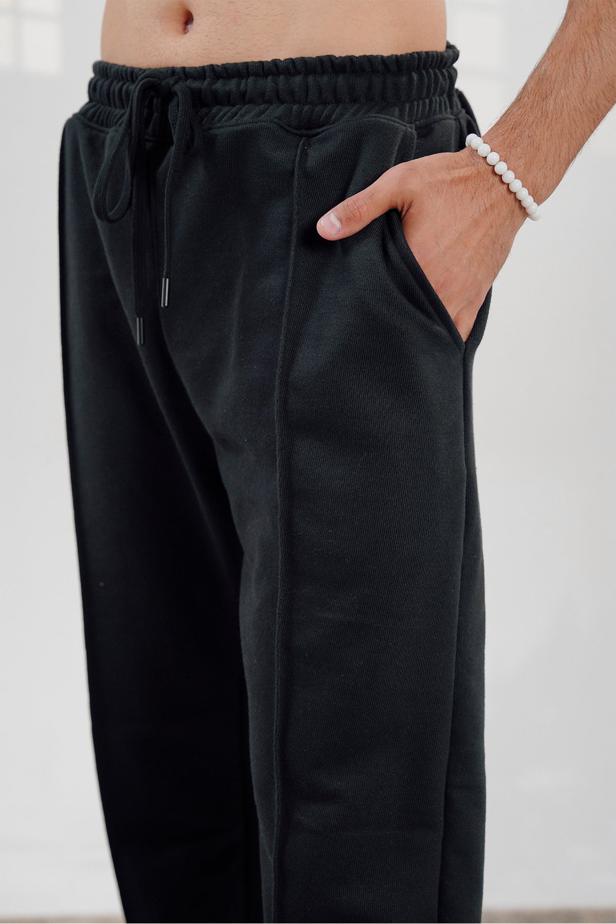 Black Terry Trouser