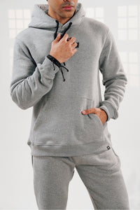 Grey Fleece Hoodie
