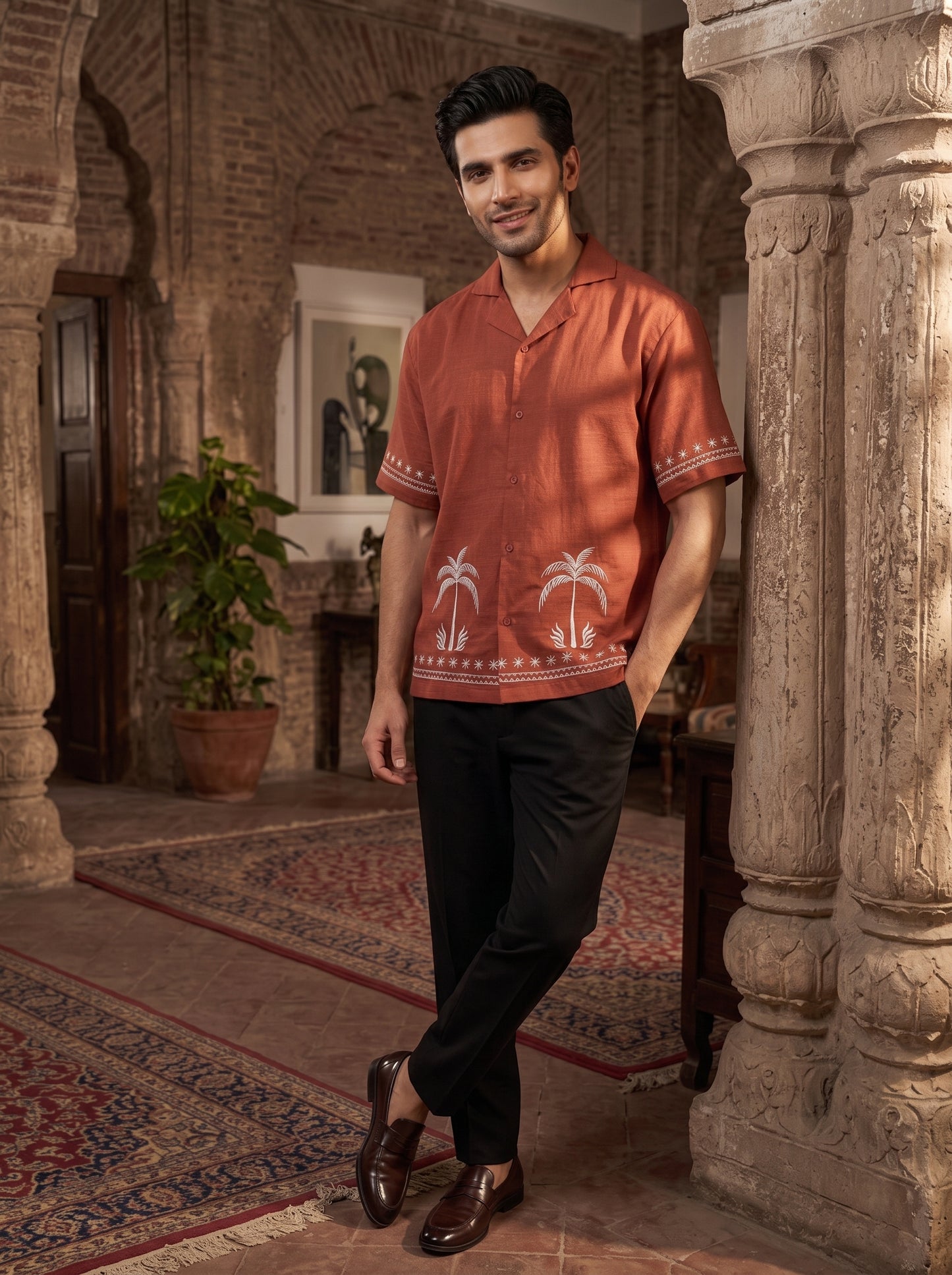 Relaxed Linen Cuban Shirt