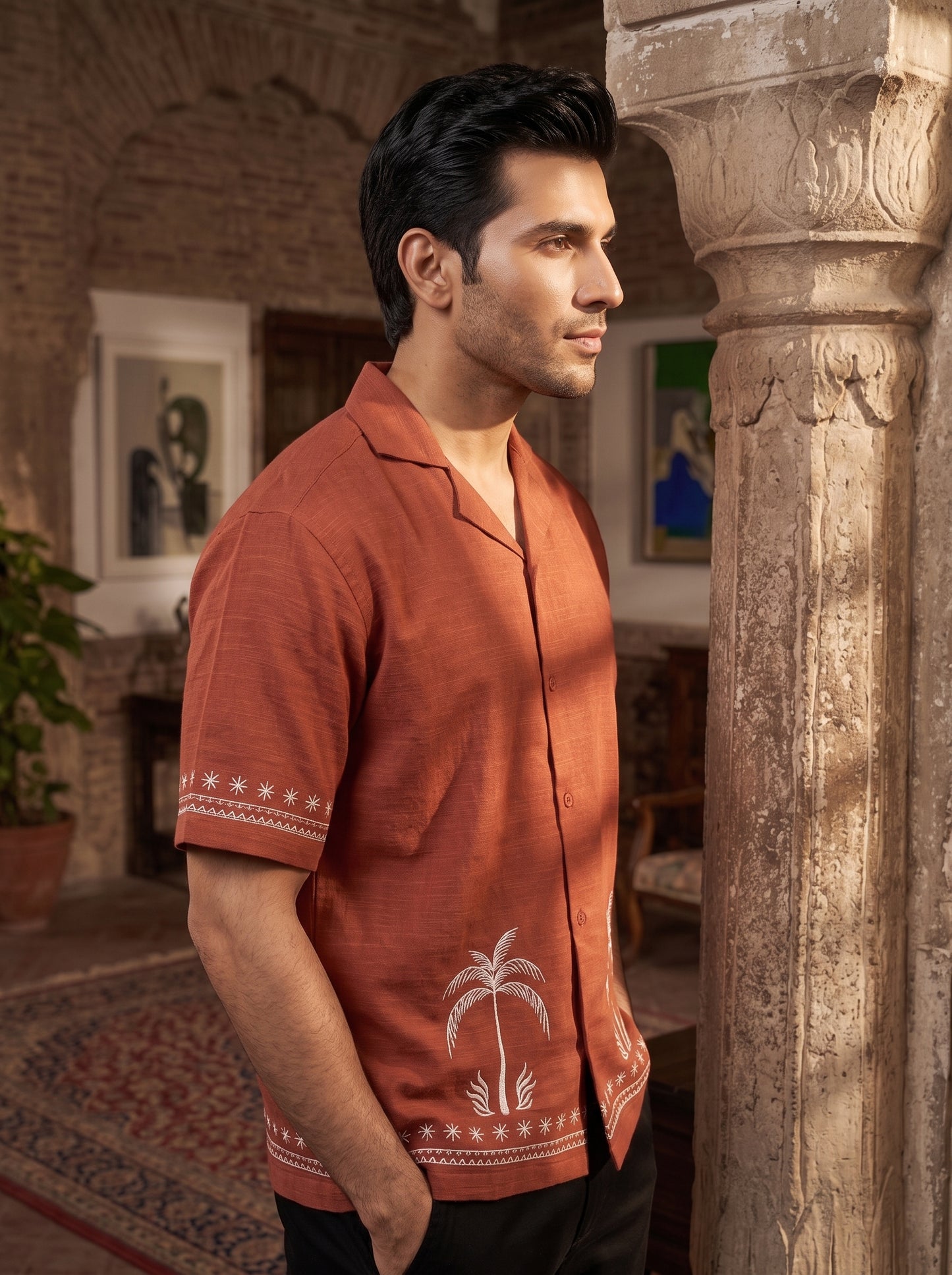 Relaxed Linen Cuban Shirt