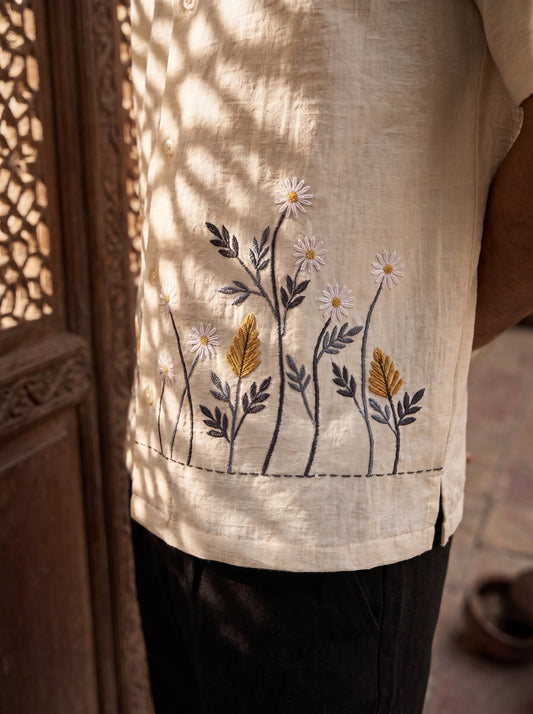 Relaxed Linen Cuban Shirt