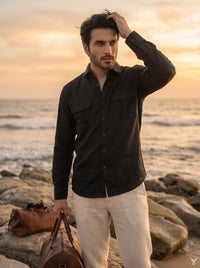 Relaxed Double Pocket Linen Shirt