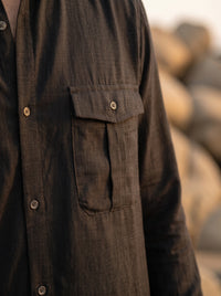 Relaxed Double Pocket Linen Shirt
